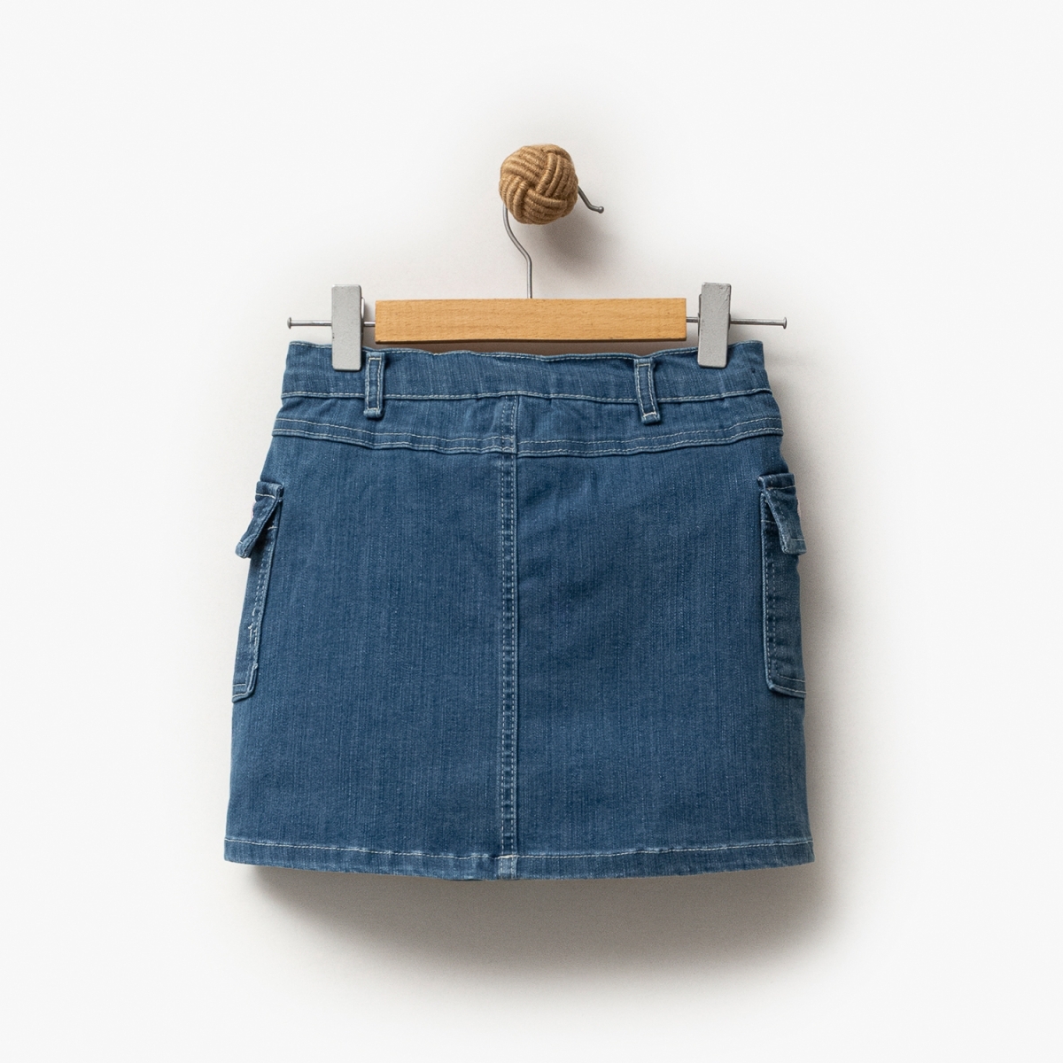 ДЕВОЧКА 5-8 ЛЕТ ДЖИНСОВАЯ ЮБКА С ВЫШИВКОЙ