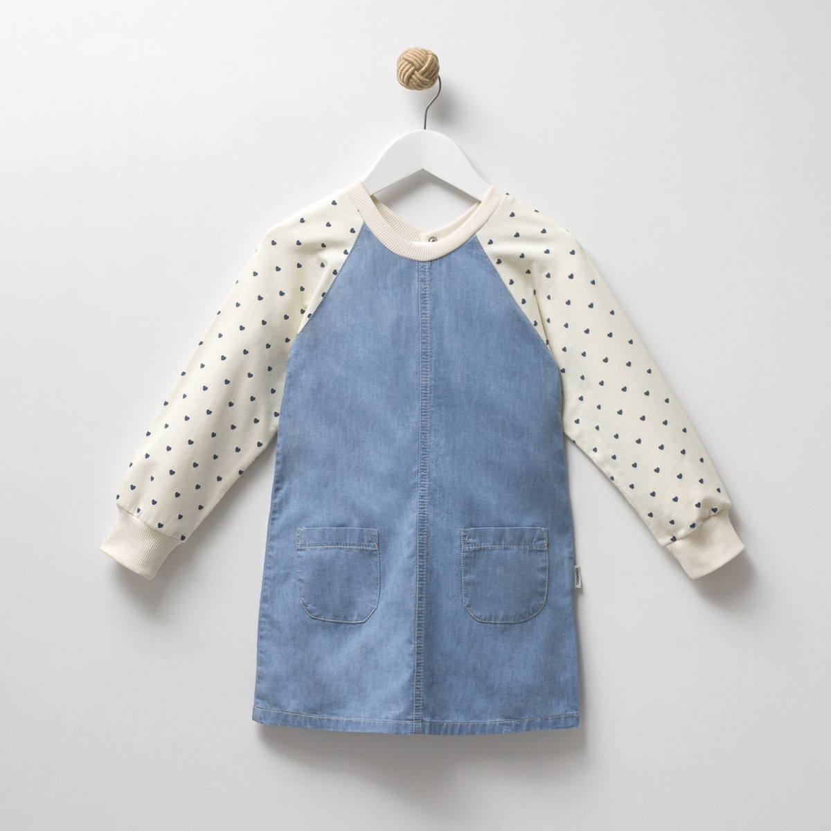 OVERDO BASKILI KOT ELBİSE 