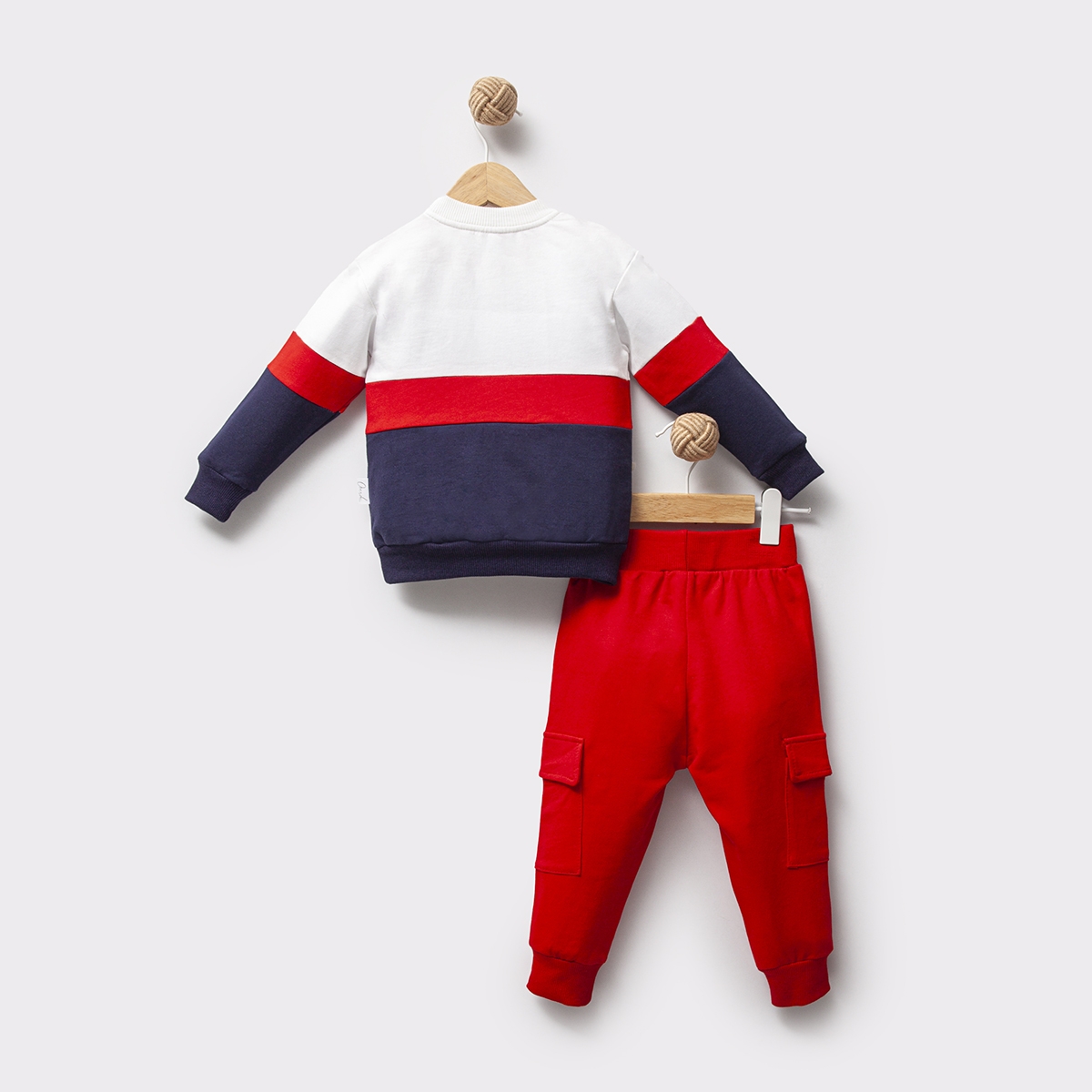 ERKEK ÇOCUK 1-4 YAŞ NAKIŞLI İKİLİ TAKIM