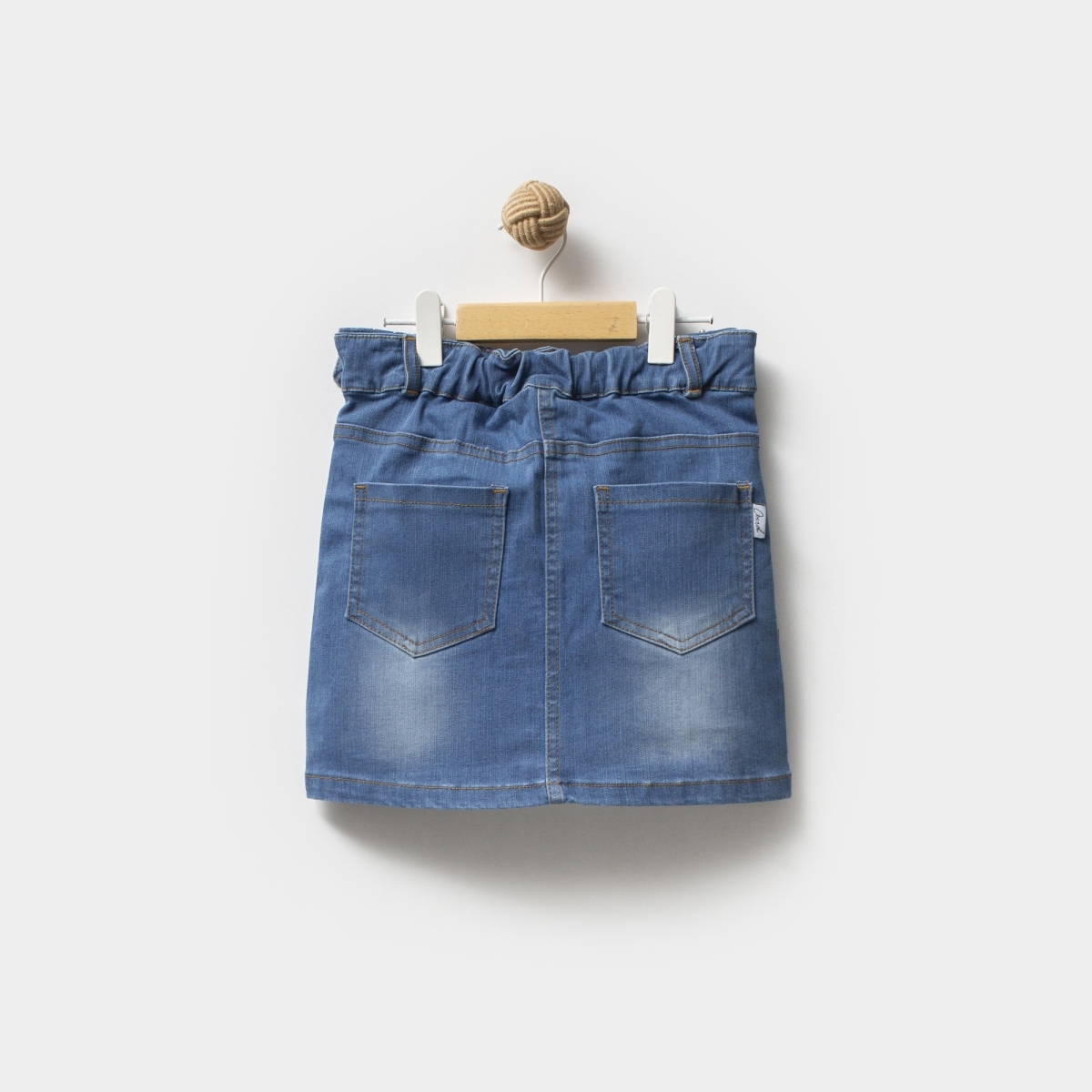 KIZ ÇOCUK TAŞ DETAYLI KOT ETEK 