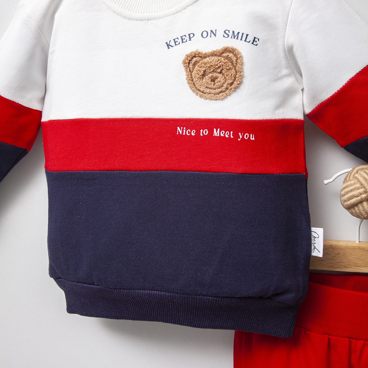 ERKEK ÇOCUK 1-4 YAŞ NAKIŞLI İKİLİ TAKIM