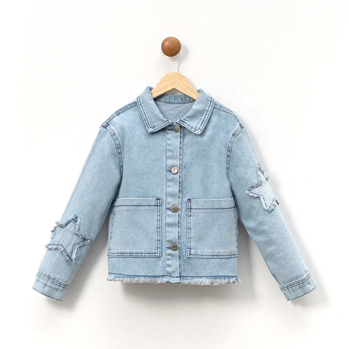 GIRL 5-8 AGE STAR DENIM JACKET