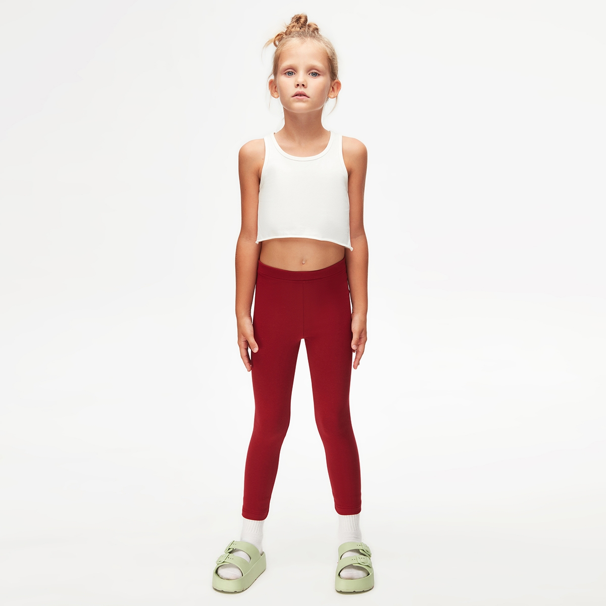 ÇOCUK 5-8 YAŞ TAM BOY ŞARDONLU BASİC  TAYT 