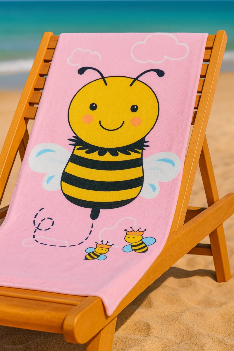 ARI DESENLİ ÇOCUK HAVLU 70X150 CM 