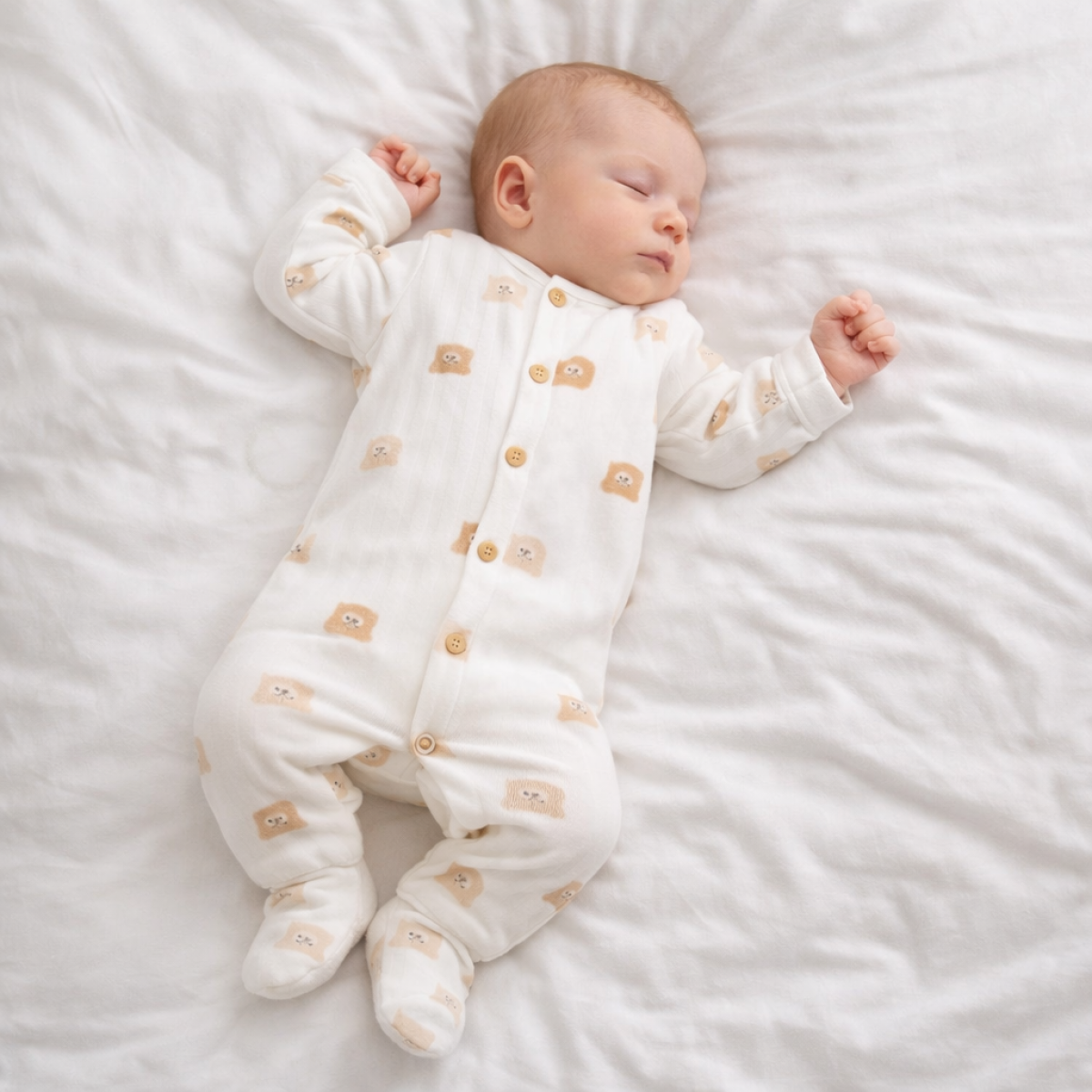 BEBEK 3-6-9 AY  BASKILI KAPİTONE TULUM 