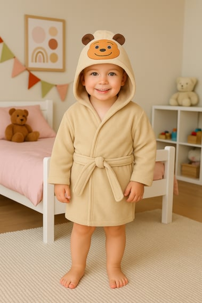 BEBEK CİVCİV  FİGÜRLÜ HAVLU - BORNOZ 