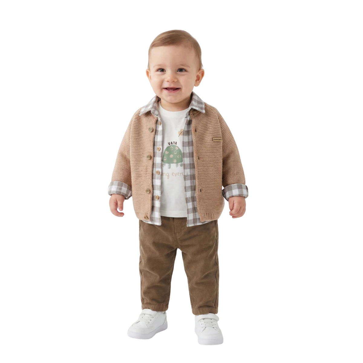 ERKEK BEBEK 6-24 AY TRİKO HIRKALI 4 LÜ TAKIM 