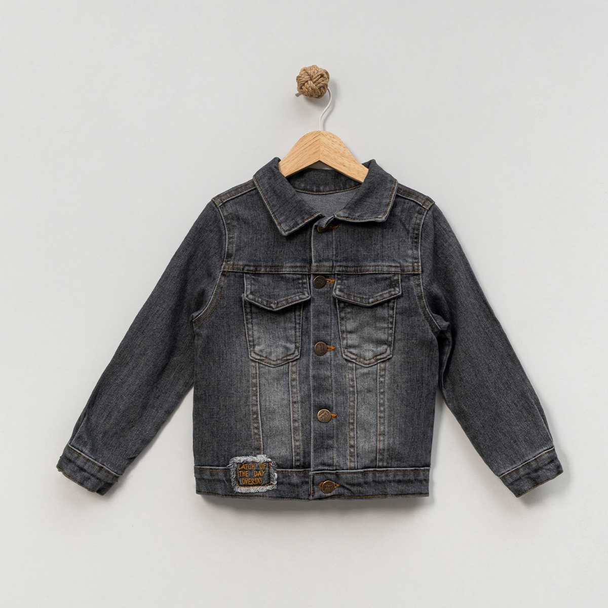 ERKEK ÇOCUK 4-7 YAŞ KOT CEKET - FÜME