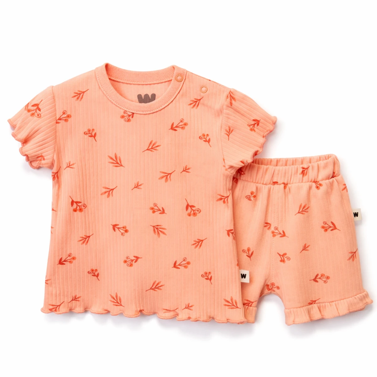 KIZ BEBEK 3-12 AY KAŞKORSE ŞORTLU TAKIM 