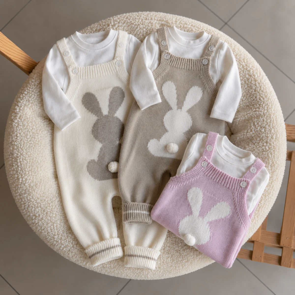KIZ BEBEK 6-9-12 AY 2Lİ TRİKO TULUM 