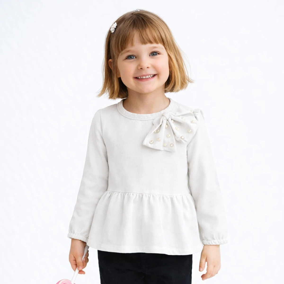 KIZ ÇOCUK 1-4 YAŞ FİYONKLU BLUZ
