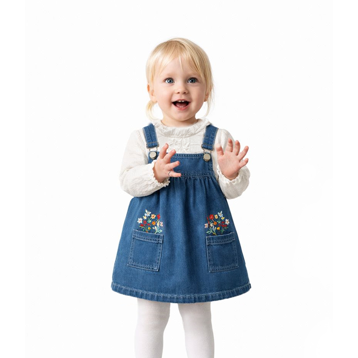 GIRL 1-4 YEARS OLD SHIRT AND JEANS SUIT