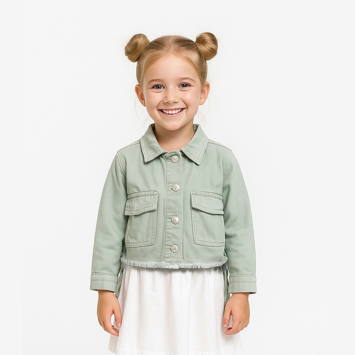 KIZ ÇOCUK 9-12 YAŞ HAM KOT CEKET 