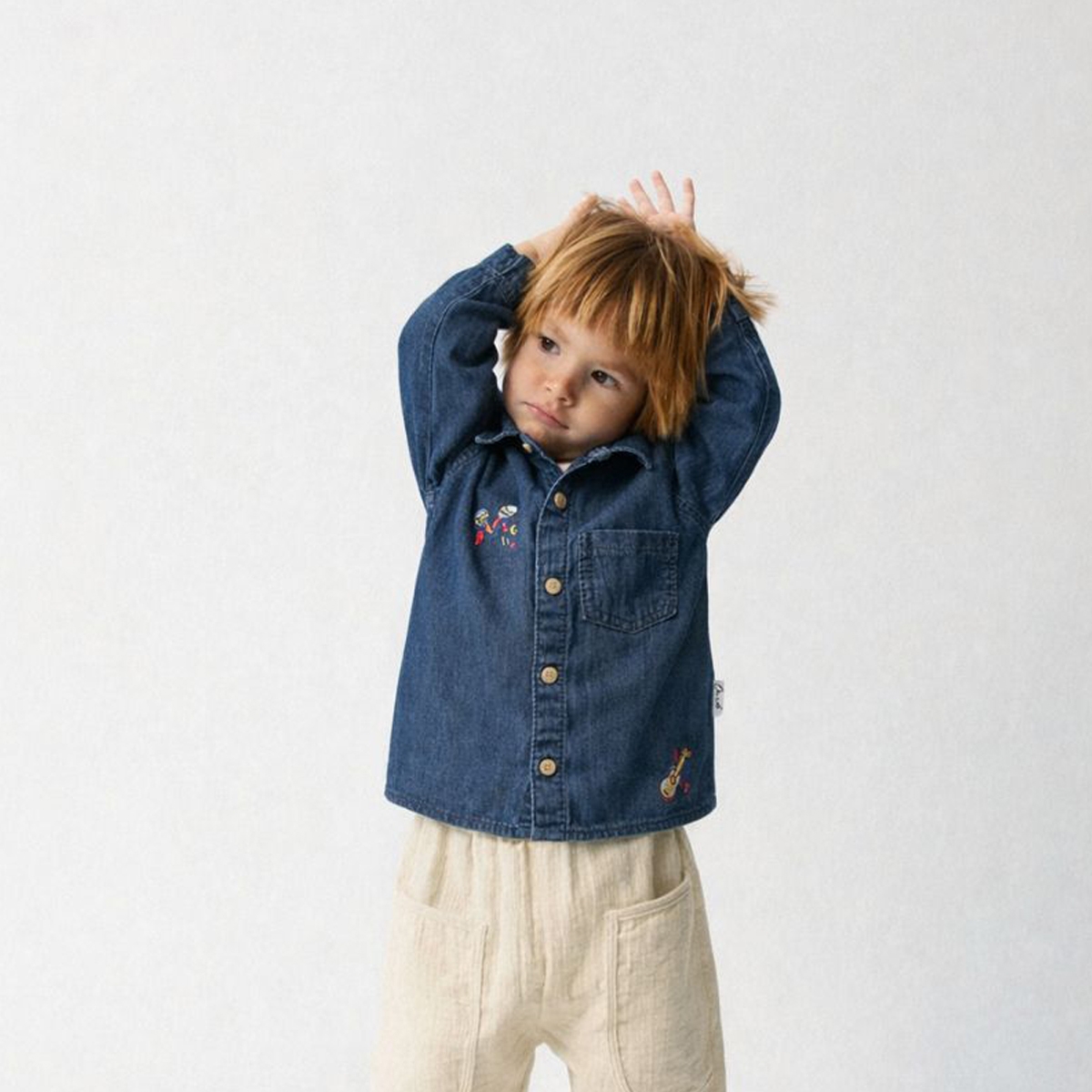 UNISEX 1-4 AGE DENIM SHIRT