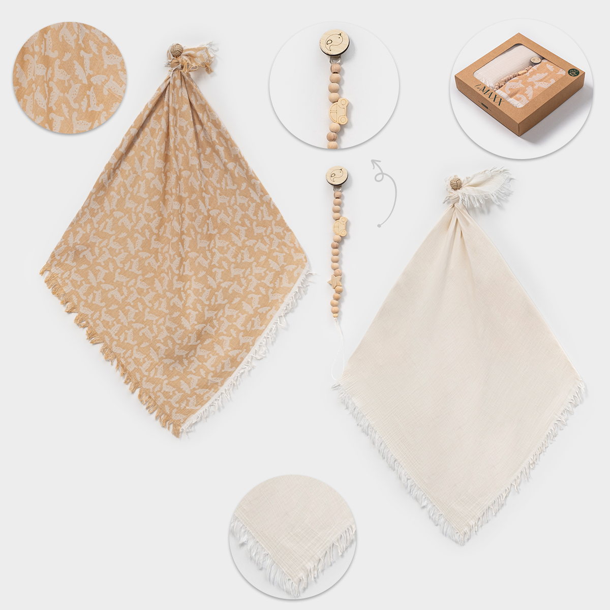 UNİSEX 110*120 CM KUTULU MÜSLİN BATTANİYE 