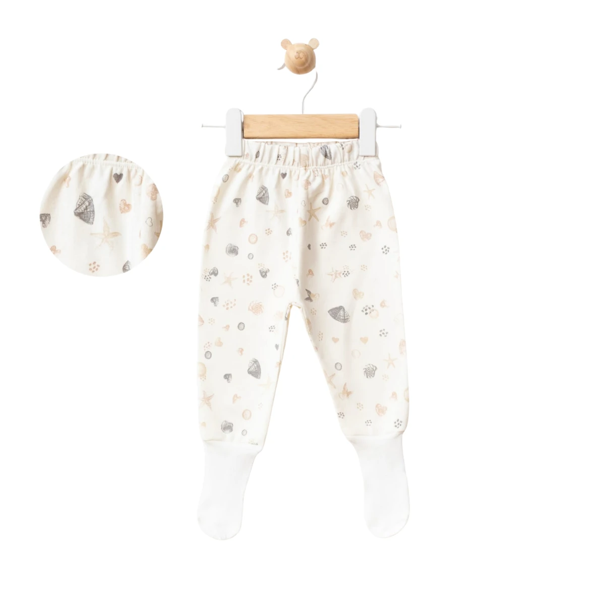 UNISEX 3-12 AY DENİZYILDIZ DESEN TEK ALT