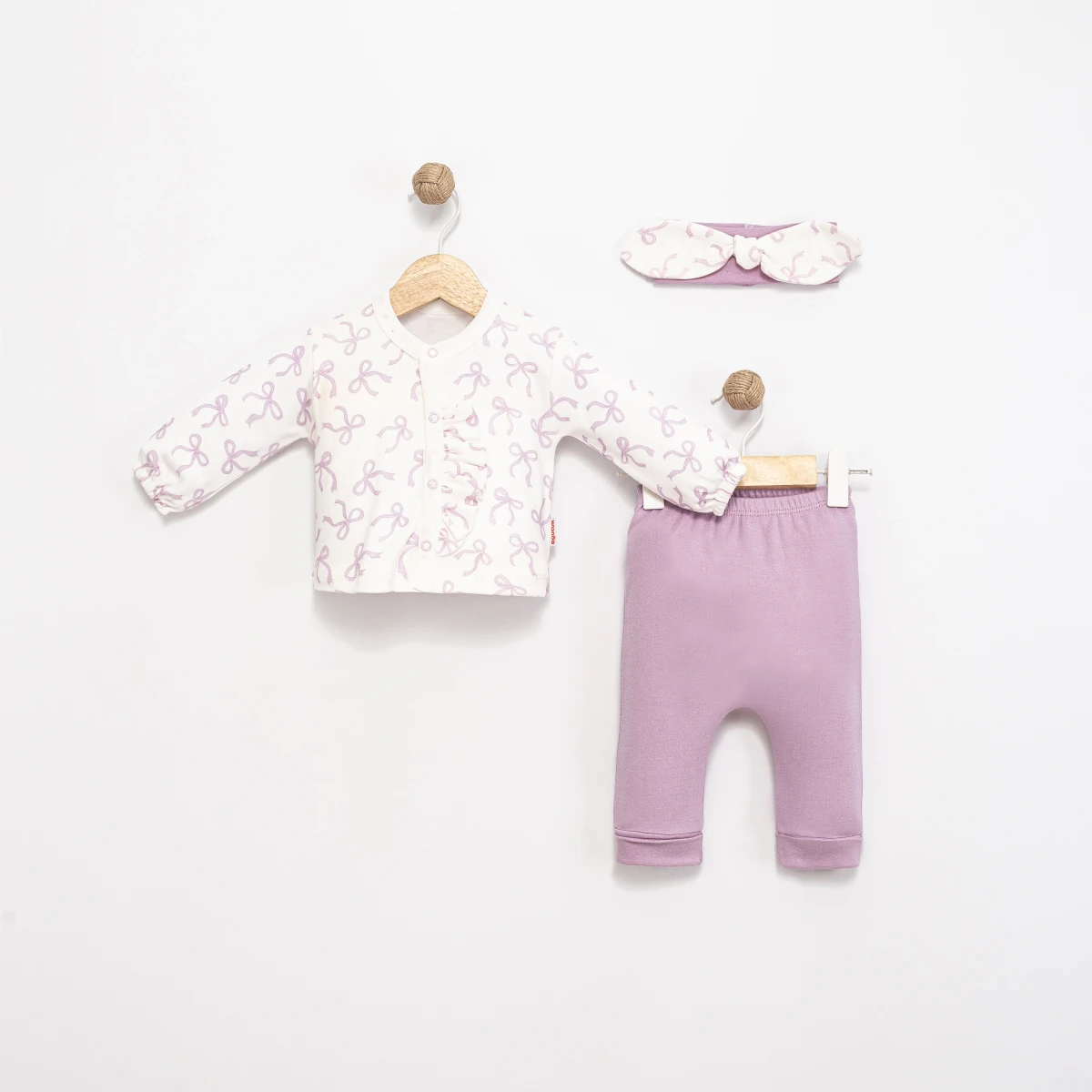 YENİ DOĞAN BANDANALI FİYONK BASKILI 3 LÜ ZIBIN TAKIMI 