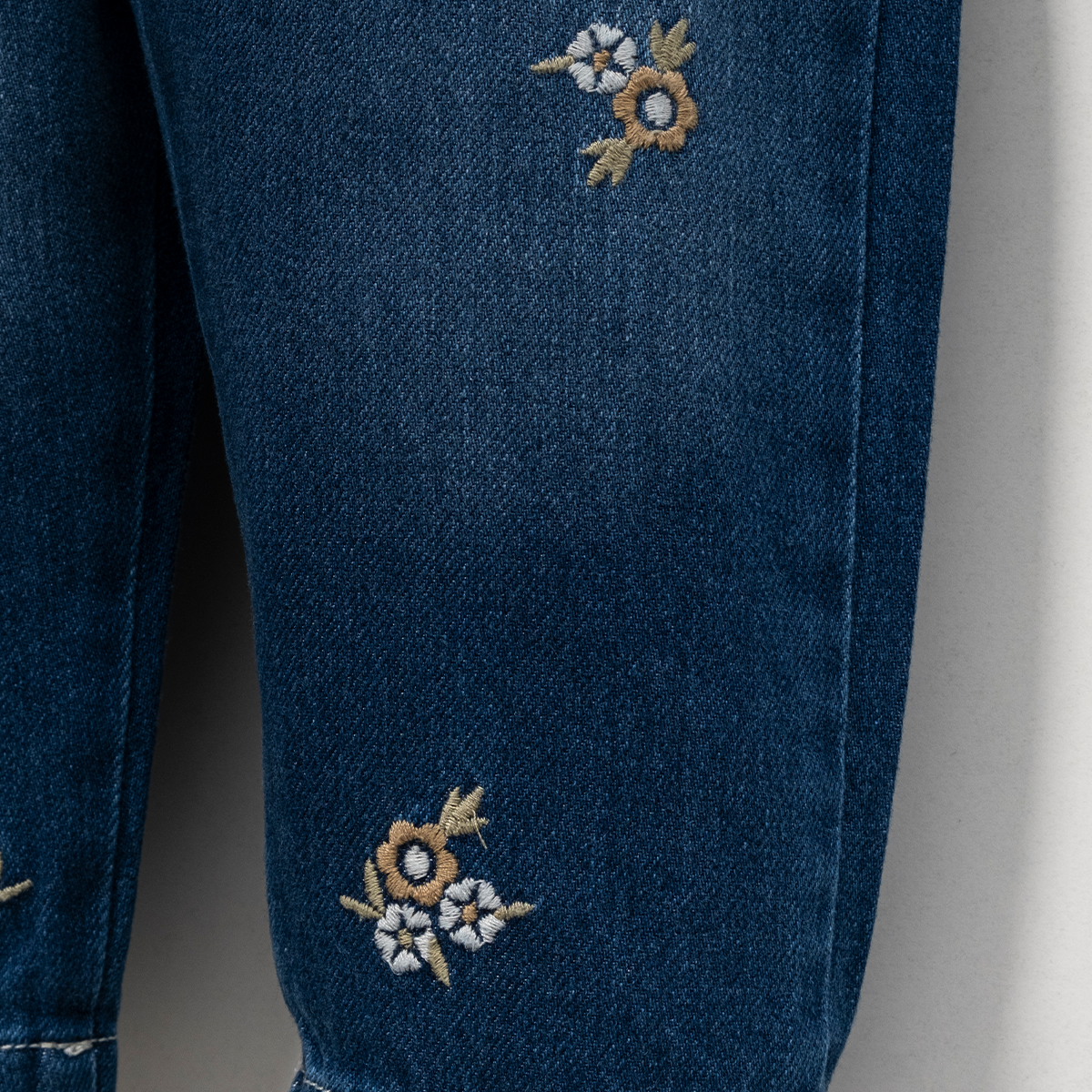 KIZ ÇOCUK 1-4 YAŞ GÖMLEK NAKIŞLI SALOPET