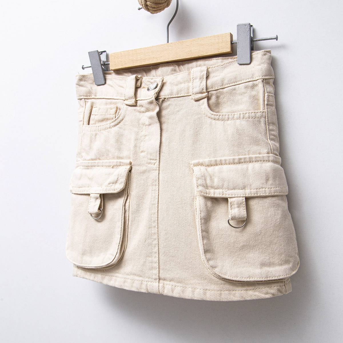 OVD KIZ 5-8 YAŞ KARGO CEPLİ RENKLİ   ETEK 