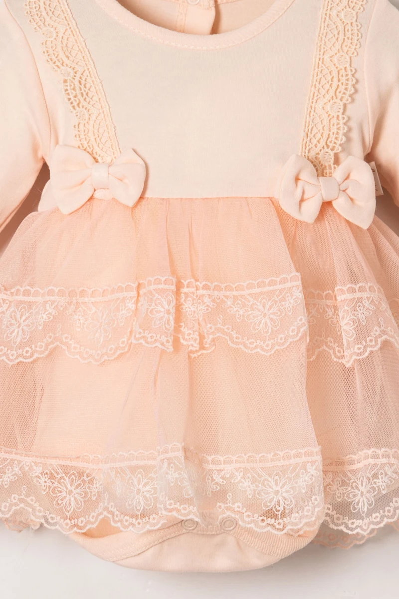 KIZ BEBEK 3-12 AY MOONFLOWER TOKALI ELBİSE