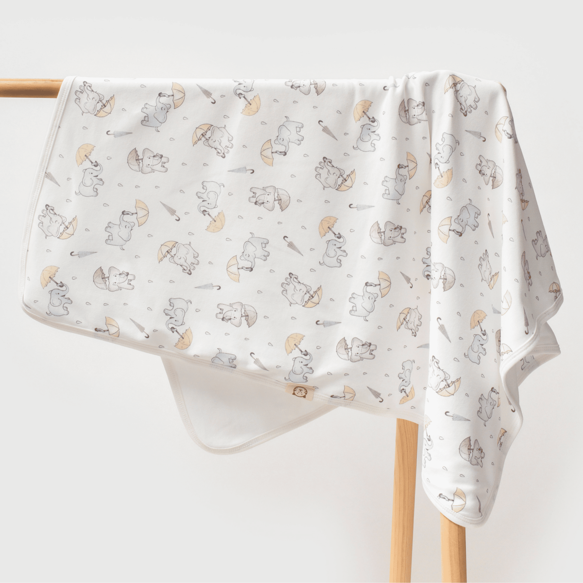 FİL DESENLİ 100 PAMUK BEBEK BATTANİYESİ - RENKLİ