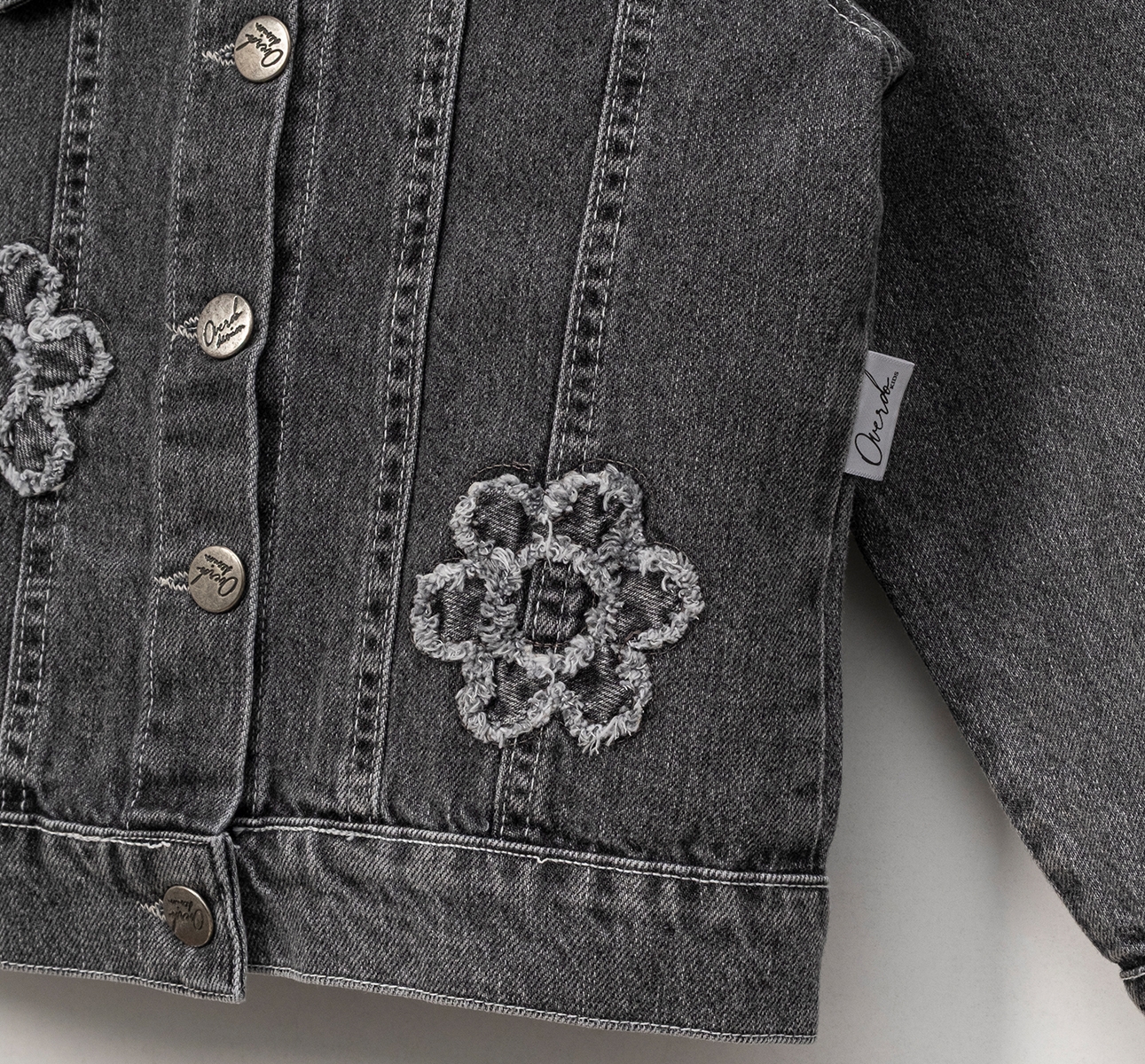 ДЕВОЧКА 5-8 ЛЕТ ДЖИНСОВАЯ КУРТКА С ВЫШИВКОЙ