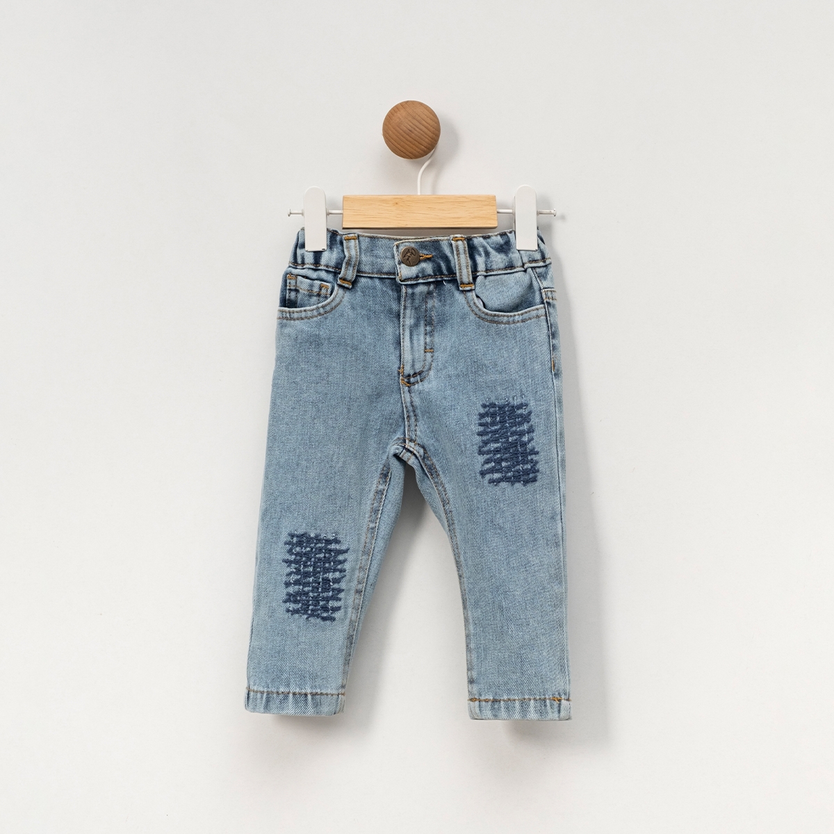 BOY CHILD 1-4 AGE EMBROIDERED JEANS