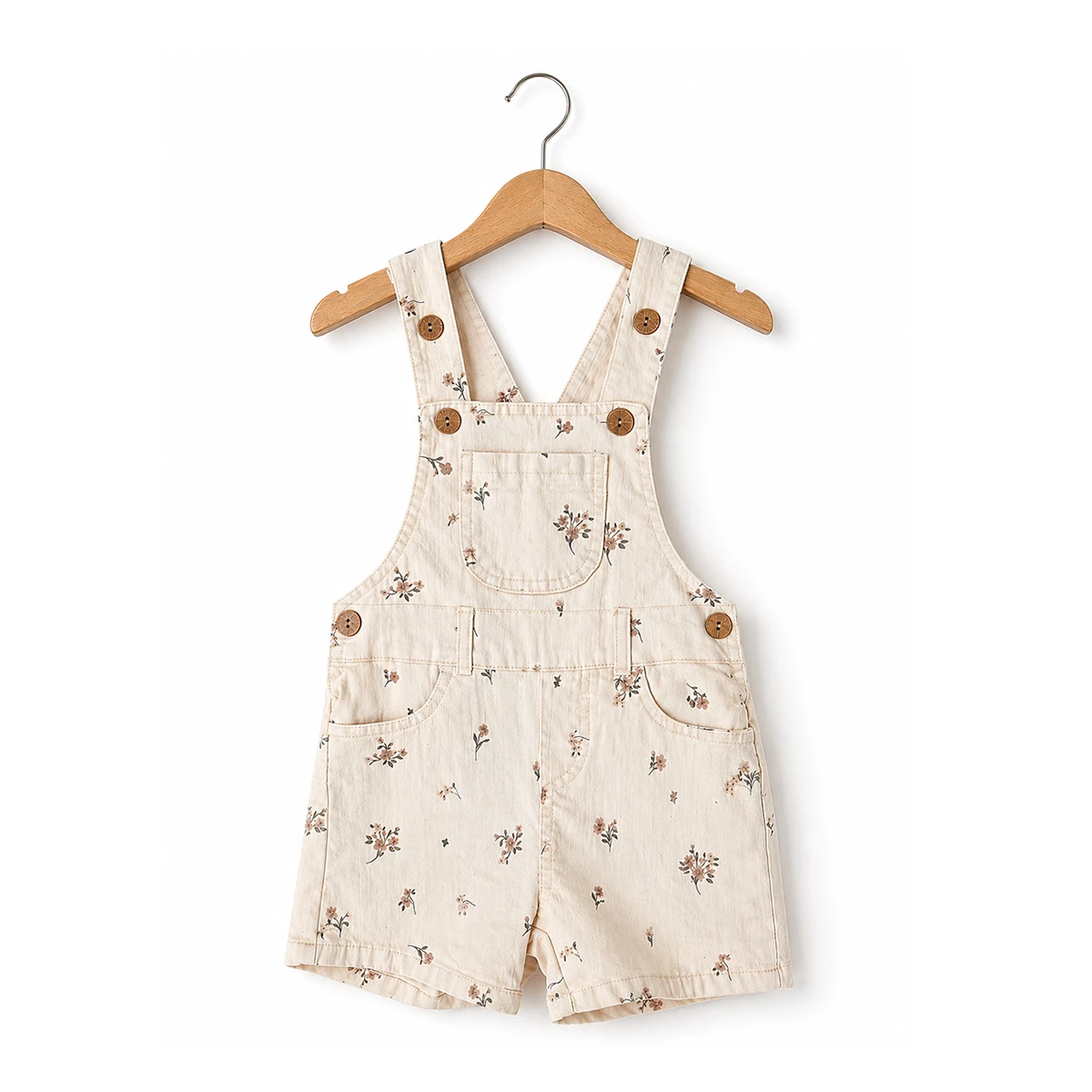 KIZ ÇOCUK 1-4 YAŞ BASKILI HAM ŞORT SALOPET