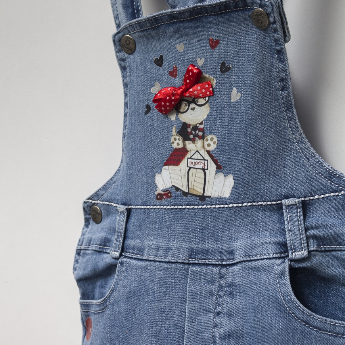 ДЕВОЧКА 18-36 МЕСЯЦЕВ ДЖИНСОВЫЙ КОМБИНЕЗОН 