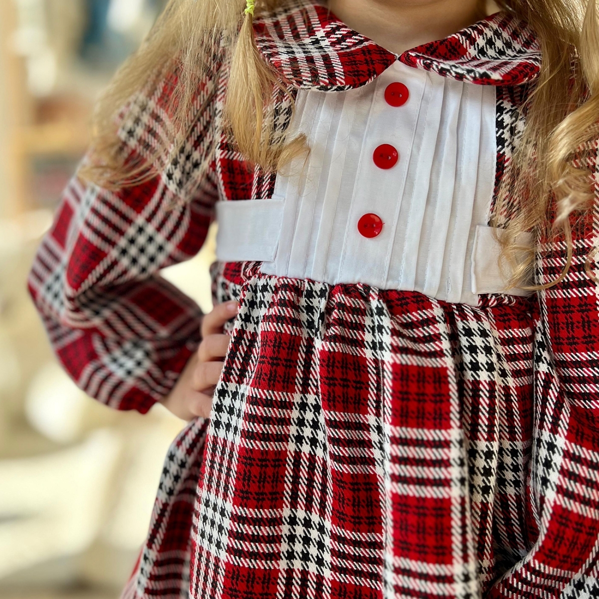 ДЕВОЧКА 1-4 ЛЕТ КРАСНОЕ ПЛАТЬЕ