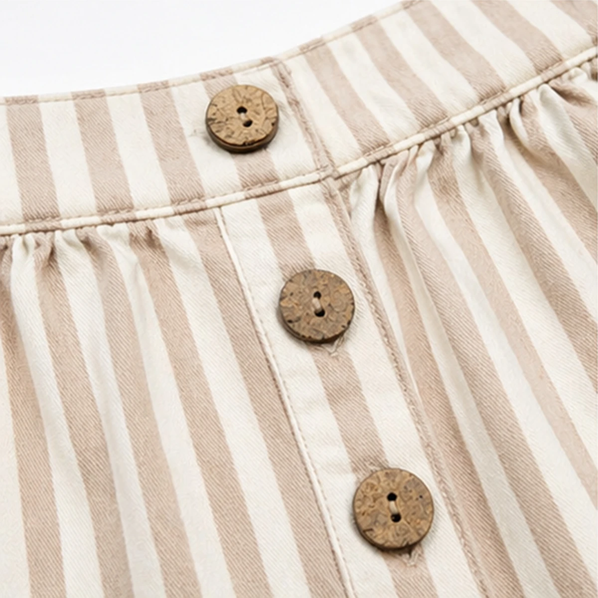 KIZ ÇOCUK 5-8 YAŞ ÇİZGİLİ HAM KOT KOT ETEK 