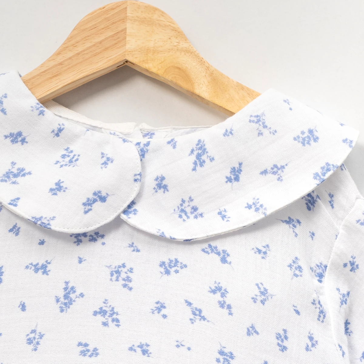 KIZ ÇOCUK  9-24 AY ÇİÇEK DESENLİ MÜSLİN GÖMLEK