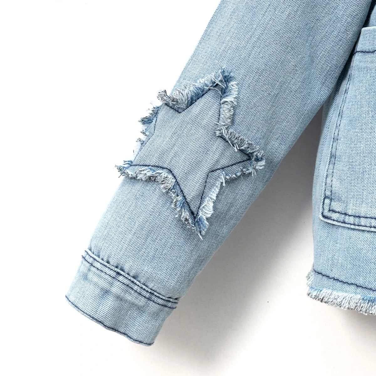 GIRL 5-8 AGE STAR DENIM JACKET