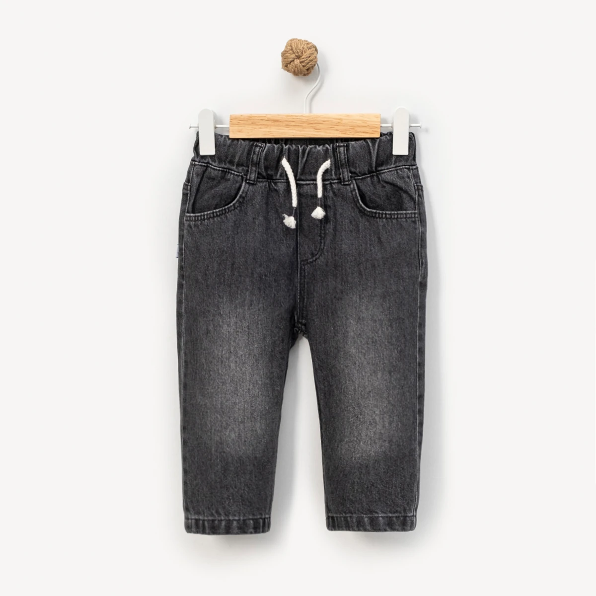 ERKEK 1-4 YAŞ CEP BASKILI KOT PANTOLON