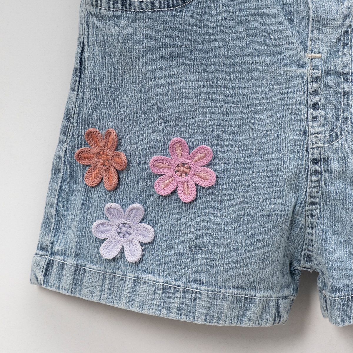 KIZ ÇOCUK  1-4 YAŞ KOT ŞORT 