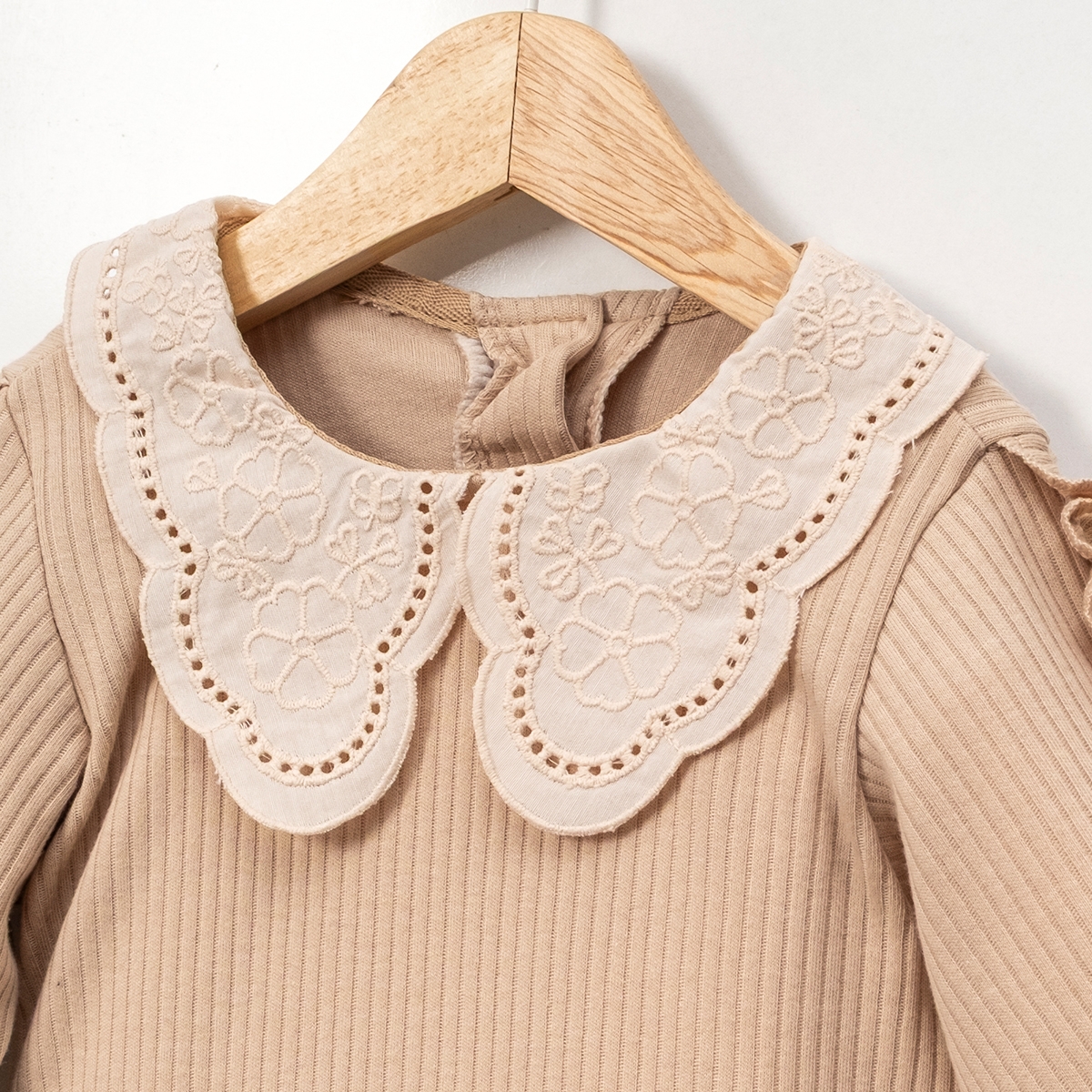 KIZ ÇOCUK 1-4 YAŞ DANTEL YAKALI SWEAT 