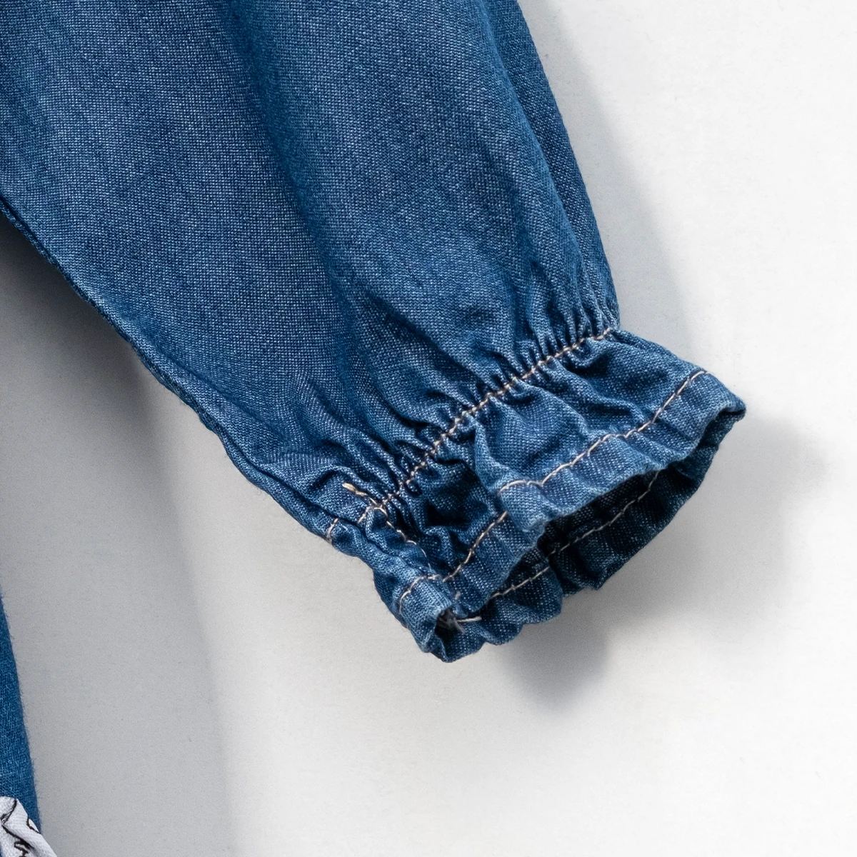 KIZ BEBEK 9-24 AY YAKA DETAYLI TOKALI KOT ELBİSE