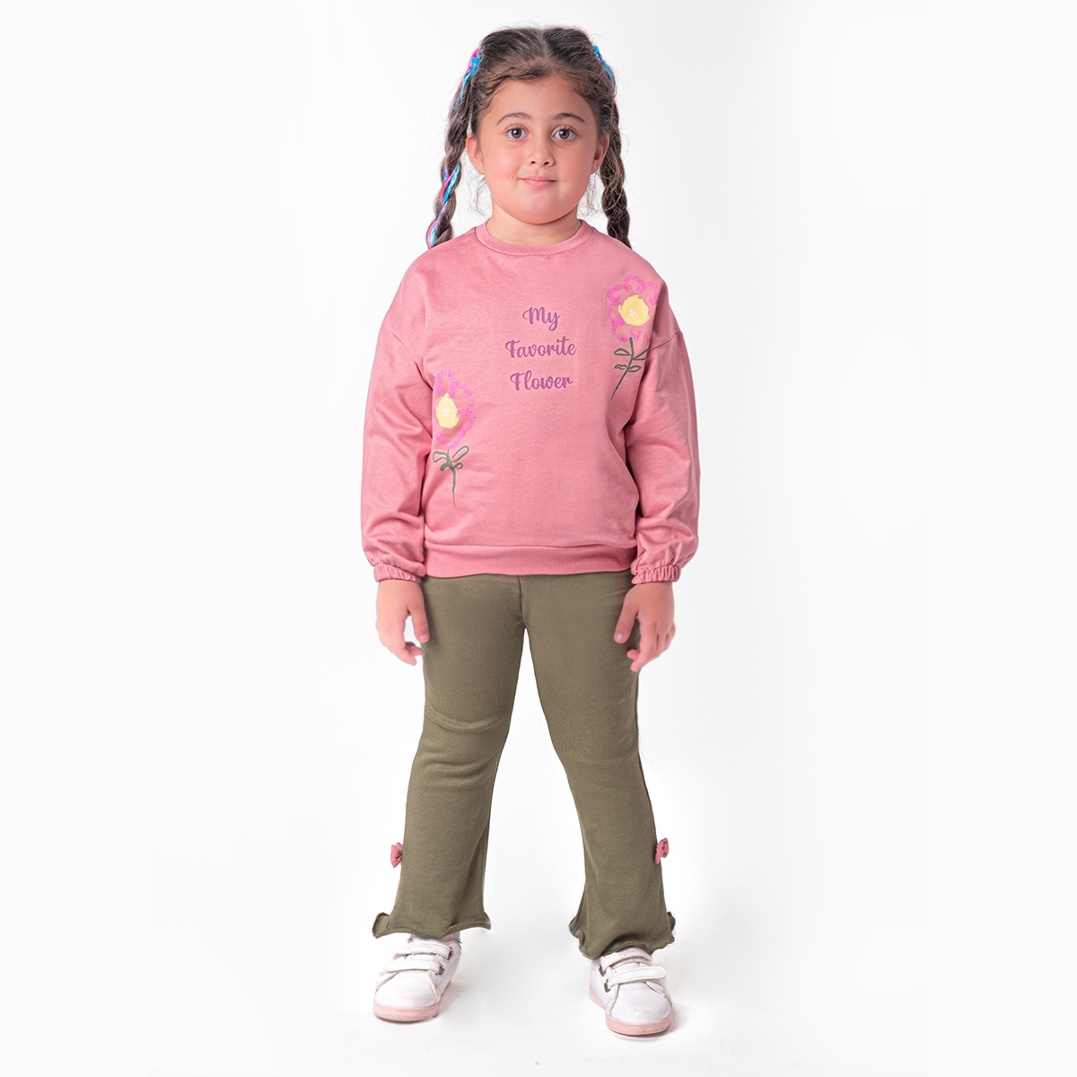 KIZ ÇOCUK 2-5 YAŞ BASKILI EŞOFMAN TAKIM 