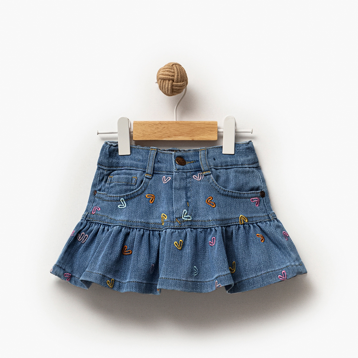 KIZ 1-4 YAŞ KALP TEMA KOT ETEK 