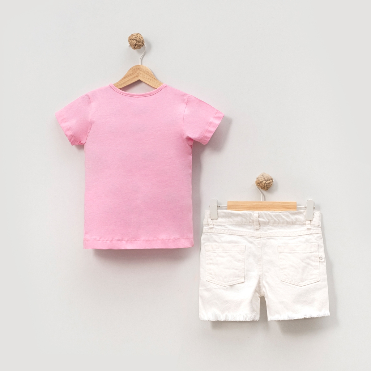 KIZ ÇOCUK 9-12 YAŞ ŞORTLU İKİLİ TAKIM 