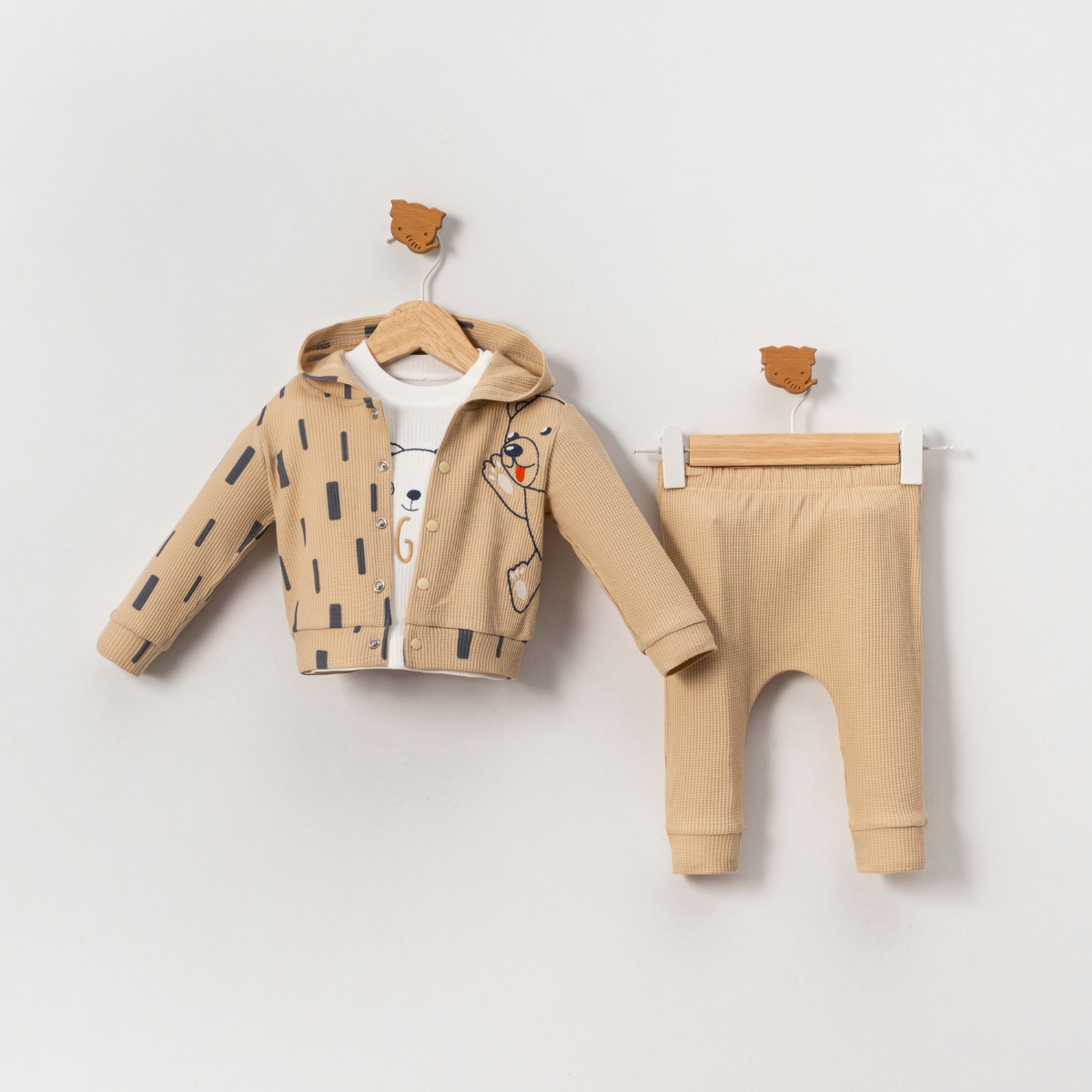 ERKEK BEBEK 9-24 AY HIRKALI 3 LÜ TAKIM 