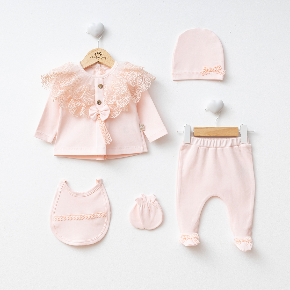 BABY GIRL 0-6 MONTHS SET OF 5 