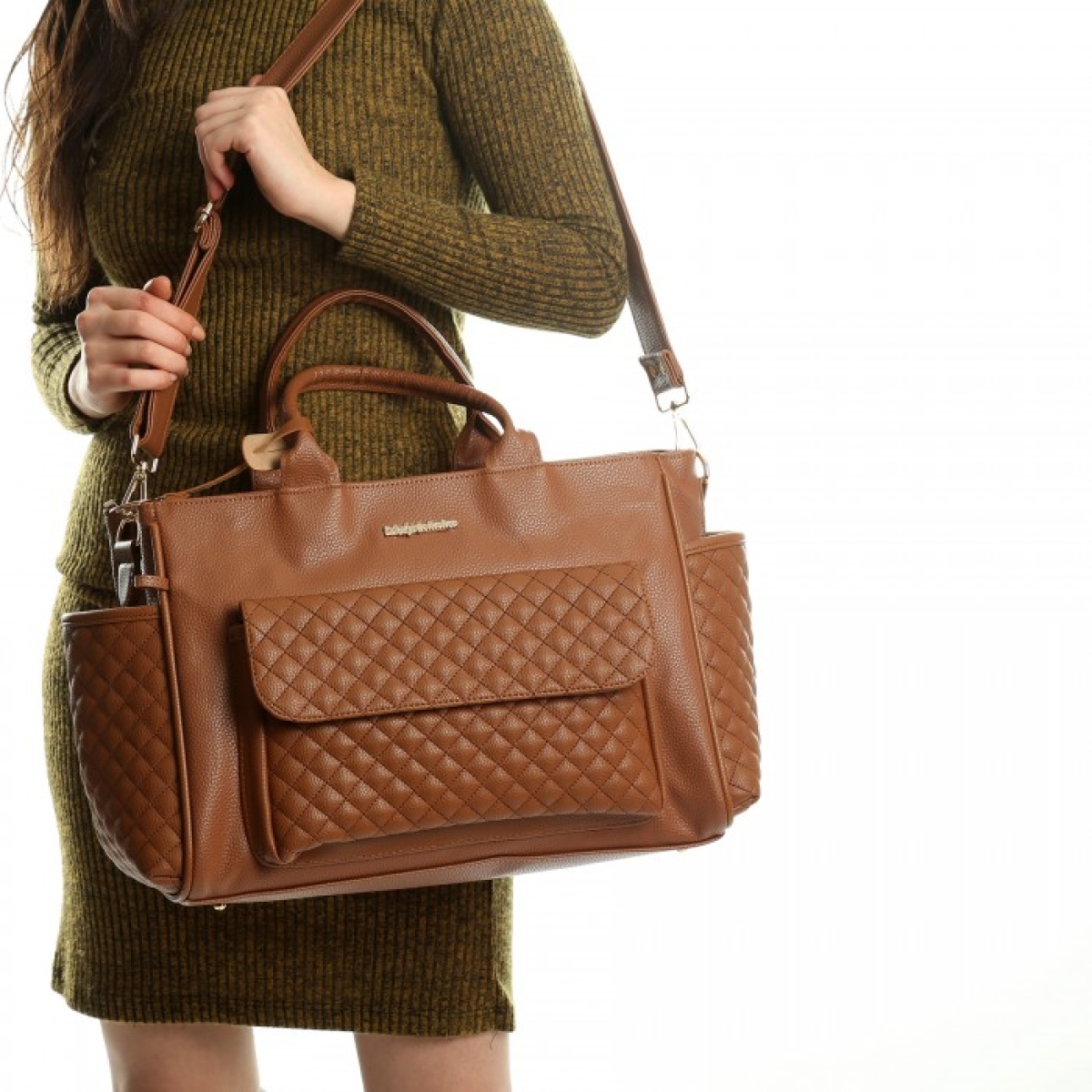 ATHENA ANNE- BEBEK ÇANTASI 45 CM X 33 CM X 16 CM - GRİ