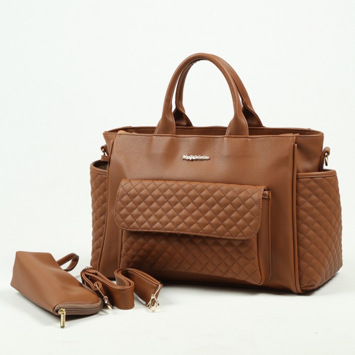 ATHENA ANNE- BEBEK ÇANTASI 45 CM X 33 CM X 16 CM - GRİ