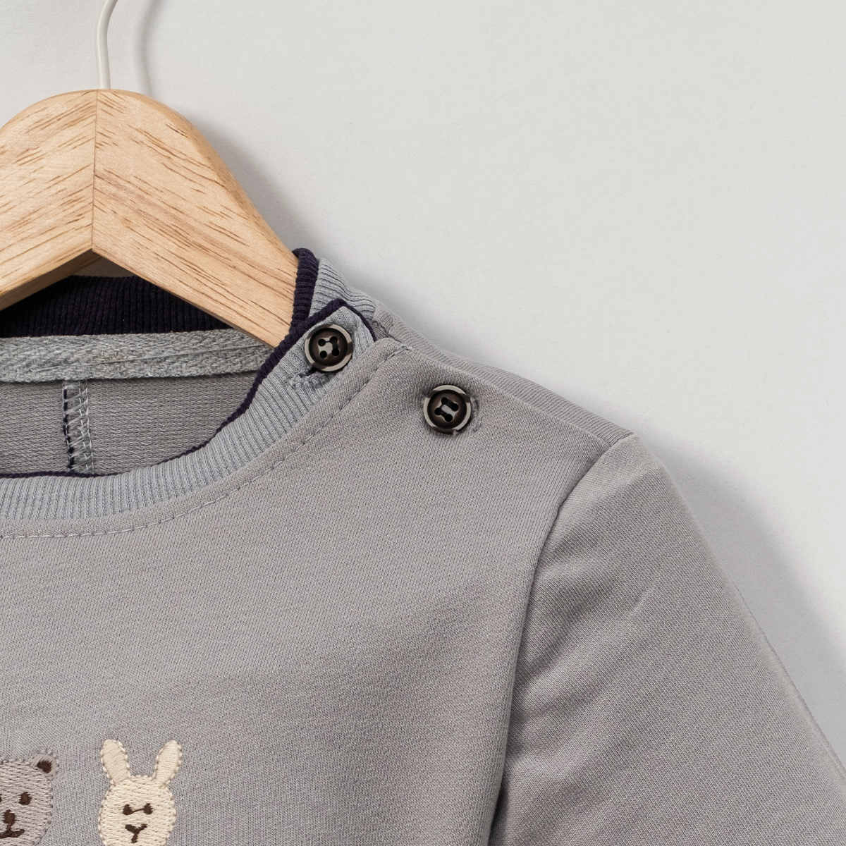 ERKEK ÇOCUK 1-4 YAŞ AYICIK NAKIŞLI SWEAT 