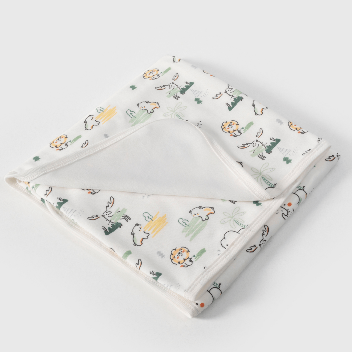 SAFARİ DESENLİ 100 PAMUK BEBEK BATTANİYESİ - RENKLİ