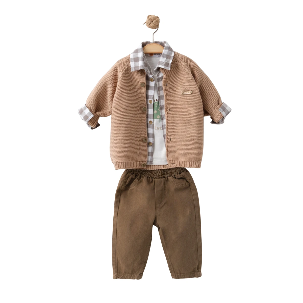 ERKEK BEBEK 6-24 AY TRİKO HIRKALI 4 LÜ TAKIM 