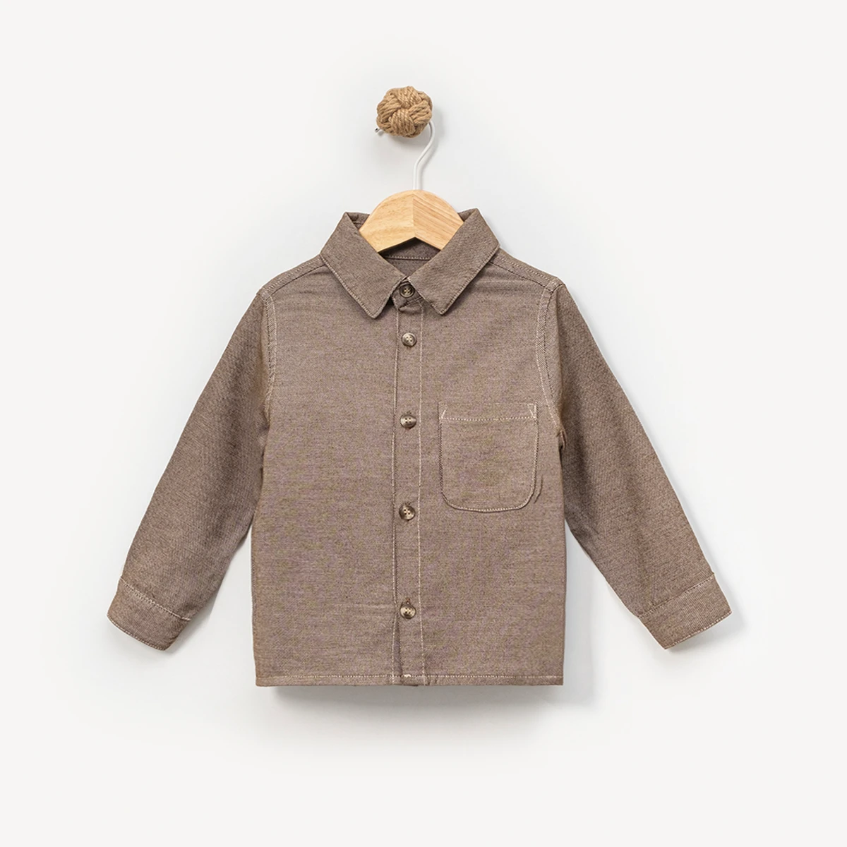 ERKEK ÇOCUK 1-4 YAŞ HAM KOT GÖMLEK