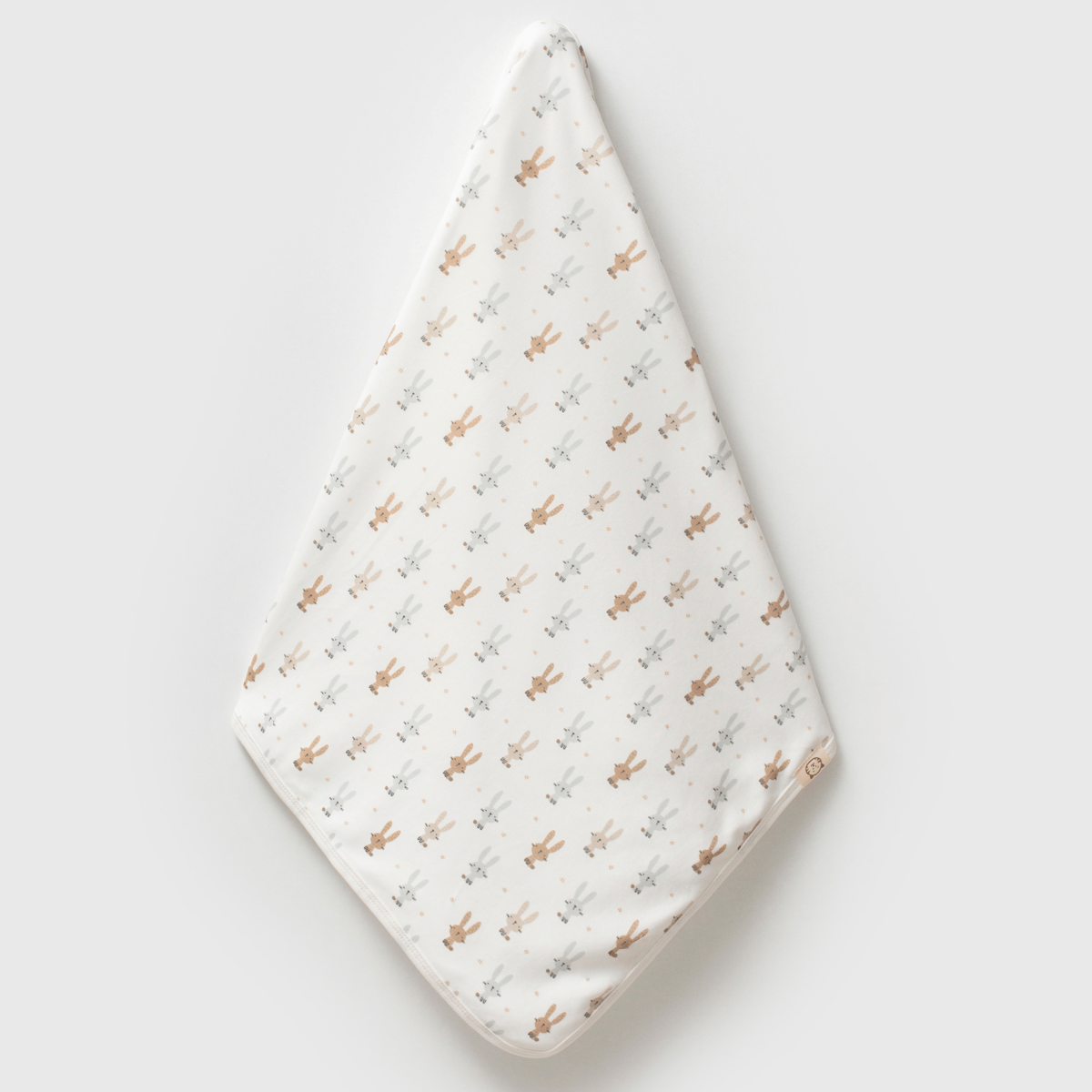 TAVŞAN DESENLİ 100 PAMUK BEBEK BATTANİYESİ - RENKLİ