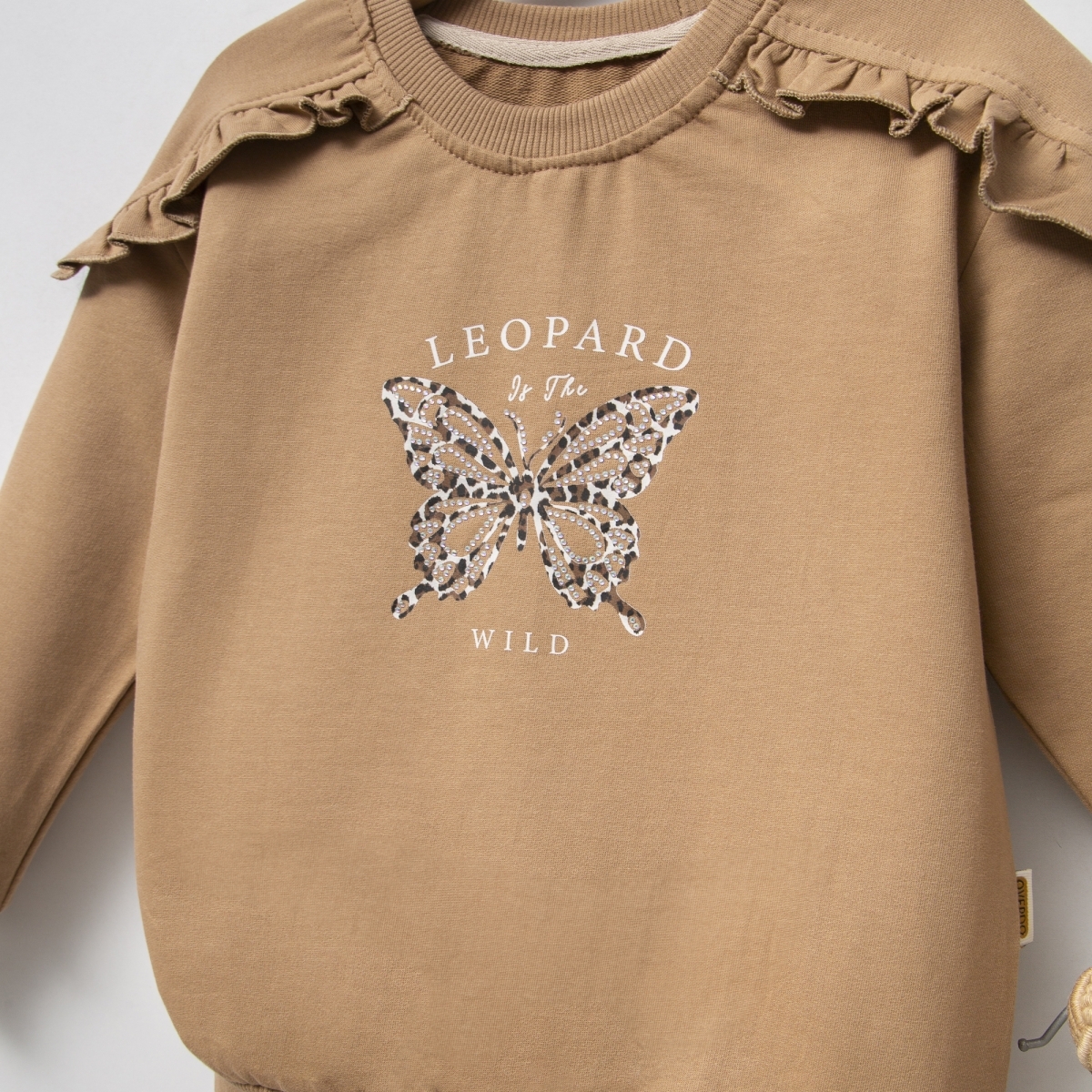 KIZ 5-8 YAŞ TAŞ BASKILI İKİLİ TAKIM 